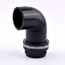 블랙 i.d 20 50mm pvc 파이프 스트레이트 수족관 물고기 탱크 공동 홈 diy 물 공급 튜브 배수 피팅 배수 팔꿈치 커넥터, 내경 32mm, 스타일 2