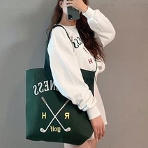 스포츠 골프 자수 캔버스 숄더 에코백 (3종)