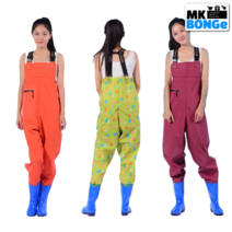 여성 해루질 가슴 갯바위장화 갯벌체험옷 웨이더 허벅지장화 허리 물장화 전신, 35(225mm), 02.하늘색