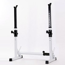 일자형벤치프레스 평벤치 벤치프레스세트 각도조절벤치 벤치프레스머신 플랫벤치프레스스쿼트 랙 가정용, 01 WHITE