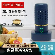 잔류농약제거 캡슐 기계 농산물 과일 초음파 세척기 가정용 야채 소독기계 정수기 99.9%, 초록  색상, A