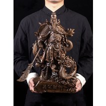 장식소품 인형 사슴 감성소품 유럽식 God of Wealth guan 공 타고 용 동상, 1