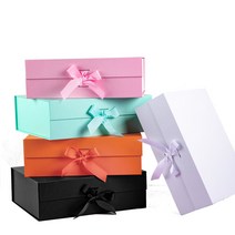 원터치 슬립 조립식 고급 리본 선물 상자 박스 싸바리 2호 26X19X8, 비치
