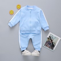 대외 무역 어린이 의류 2021 새로운 봄과 가을 남성과 여성 아기 만화 Long -Sleeved 2- 피스 소년과 여자 의류 제조업체 직접 판매