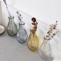 프레시 타원형 유리병 화병 (4colors), 머스타드