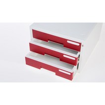 이면지보관함 오피스 문서정리 서랍장 3단 인덱스 홈, 민트