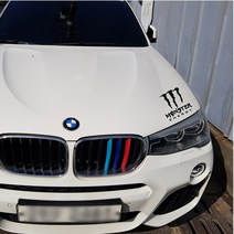 몬스터 에너지 데칼 자동차 바이크 튜닝 스티커 발톱자국, M미디움, 블랙