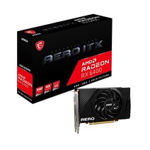 MSI 게이밍 라데온RX 6400 64 비트 4GB GDDR6 그래픽 카드 (RX 6400 AERO ITX 4G)
