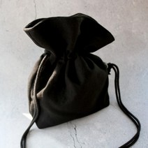 업사이클 블랙 후드원단 백