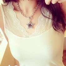 빨강몽키 A30198 여성 레이스 민소매 나시