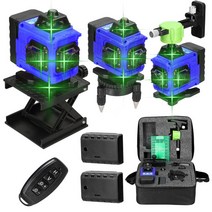고성능 4D 16 라인 3D 12 레이저 레벨기 3 셀프 레벨링 도구 전 방향 지면 벽 스티커 집 개선 세트, 01 4D EU plug