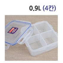분리형 반찬통 밀폐용기 4칸 네칸 칸칸 사각밀폐용기, 본상품선택