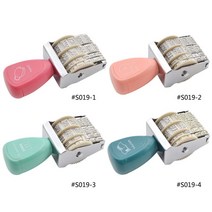 날짜 도장 스탬프 Chzimade-랜덤 컬러 빈티지 플라스틱 롤링 스탬프 월 날짜 DIY 휠 일기 앨범 스크랩북 문, 한개옵션0