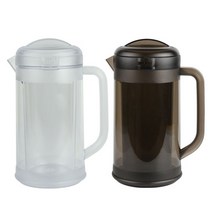 PC 이중 물피쳐 1700ml (2컬러) 카페 물병 물통, 투명