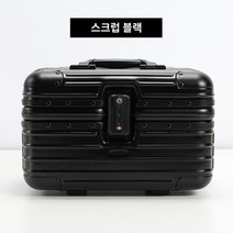 여행 소품케이스 모든 알루미늄 합금 메이크업 박스 저장 상자 무료 수하물 소형 수하물 여성 남성 인치 도구 상자, 12 인치, F.매트 블랙