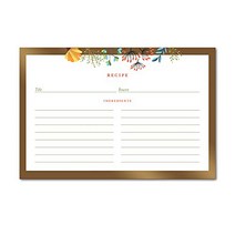 Fresh Lucky 4x6 Recipe Cards 100 Count Cute Vintage Blank Notes Double Sided Index Cards Kitche, 1