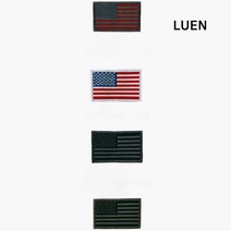 LUEN 베수베 자수 패치 와펜 다용도 벨크로 가정 매장 성조기 미국 국기 유니폼 옷 가방 용품