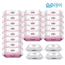 [손세정 증정]순수데이 흥미롭게 아기 물티슈 72매 18팩+손세정티슈 4팩 두꺼운 안전한 도톰한, 단품