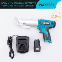전지가위 감따는 전기 고위 함석 가위 12V 무선 다리미 전단 시트 충전식 2 속도 금속 절단 도구 보쉬 배터리 전동가위 전기철판, 1Battery 1Charger, 미국