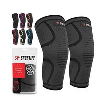 SPORTIFY 등산 보호대 헬스 무릎 미국정품 스포츠, BLACK, BLACK