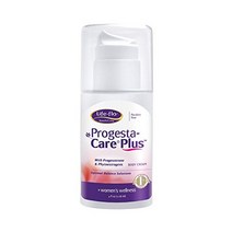 Life-Flo Progesta-Care Plus with USP Progesterone amp 식물성 에스트로겐 | 여성용 황체호르몬 프로게스테론 에스트로겐 여성 호르몬 크림