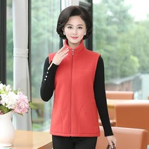 조끼 엄마 베스트 두꺼운 상의 폴라폴리스 런닝 중노년층 코트 여성의류 빅사이즈 1841051356