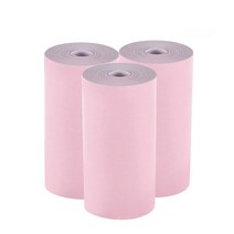 핸드폰사진인화기 휴대용포토프린터 미니포토프린터 5롤 컬러 감열지 57*30mm 미니 포켓 프린터용 스티커, 01 빨간