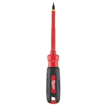 Milwaukee 48-22-2231 0.5cm(3/16인치) 캐비닛 10.2cm(4인치) 절연 스크루 드라이버