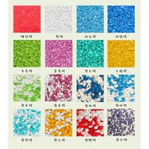 컬러스톤 칼러스톤 테라리움 원예용 재료 어항 바닥재 수족관 수조 자갈 조경석 칼라스톤 색깔돌 색돌 [미니분경], 파랑색, 1kg