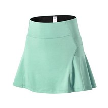 EZJolan 용 하이 웨이스트 테니스 치마바지 플리츠 러닝 골프 스커트 반바지 사이즈 820 주황색 Medium