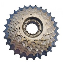 자전거 Freewheel 7 속도 14-28T 자전거 스프로킷 전문 14-16-18-20-22-24-28T 편리한 조립 액세서리 산악 자전거 용 내구성, 브라운과 블랙, 직경 15cm, 강철