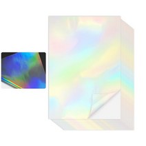 포토용지 10 시트 콜라 라미네이트 필름 A4 용지 사진에 스티커 DIY 카드 방수 투명, 04 Holographic