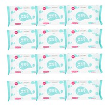 저자극 뽀드득 엠보싱 휴대용 물티슈(20매)*12팩, 휴대용 200매×12EA