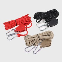 KOOLMAN(쿨맨) 다용도 이지스토퍼 로프라쳇 타프 스트링 4mm 4M, 라쳇 스트링(6mmx5M) L - 레드