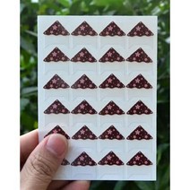 사진앨범 접착식 포토 미니 DIY 수제 스크랩북 장식 스티커 사진 앨범 15 색 러브 시리즈 코너 24 장, Style 9