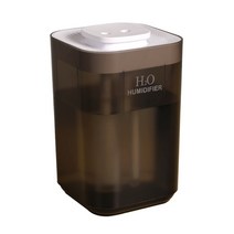 불멍가습기 uv가습기 기화식가습기 3300ml 공기 더블 스프레이 아로마 테라피 디퓨저 대용량 쿨 투명, 회색 가습기