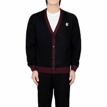 MAISON KITSUNE [명품]메종키츠네 22FW 블랙 폭스 헤드 바이컬러 카디건..