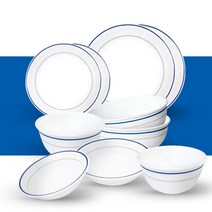 코렐 더블링 블루 10P 2인 홈세트 식기 디너웨어 혼수 이사 선물