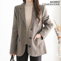 모리스커밍홈 헤링본 쓰리버튼 울 자켓 M2210JK613D