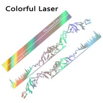 자동차 도어 사이드 스티커 Camper Van Mountain Edition Decals 액세서리 폭스 바겐 VW Transporter T4 T5 T6 Multivan Carave, 색상ful Laser+LWB