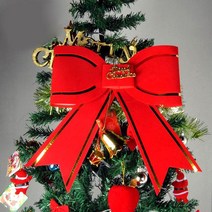 크리스마스 레드 리본 장식 트리 데코 6가지 사이즈