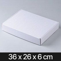 일체형 선물상자 화이트(36x26x6)포장 박스 무지종이 G형 택배 답례품 기프트 낱장, 26OG_일체형 화이트/025 (36x26x6)