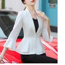 [Myshe]여성 여름 정장 프릴 자켓 하객룩 정장자켓 BRSWu19 YSZ525xz05