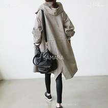 리우씨앤씨 p190221172트렌치코트 롱 하프 코트 가을옷 빅사이즈 여성 플러스coat6 564068262173_HOoy 봄가을 코트/트렌치