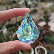 썬캐쳐 자개모빌 드림캐쳐 스테인드글라스 AB 컬러 행잉 펜던트 크리스탈 프리즘 선캐쳐 샹들리에 부품, 17 17_01 50mm