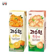 남양 과수원 190mlx72팩(3박스) 4종선택1, 1개, 과수원 오렌지48팩+복숭아24팩