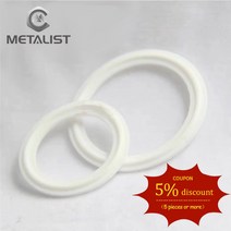 메탈리스트 PTFE 그루브 가스켓 19.25.32.38mm OD 파이프 및 50.5mm 위생 트라이 클램프 유형 페룰 플랜지, 02 Silicone_03 32mm