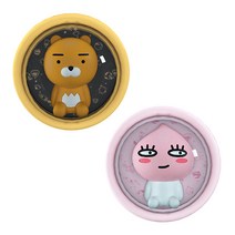 LED 카카오 프렌즈 우주인 후드곰 차량용 송풍구 방향제, 라이언, 딥디크탐다오