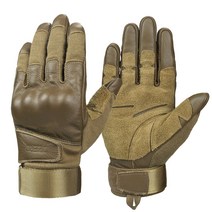 오제로 오토바이 장갑 클래식 바이크 장갑 소가죽 전술 군용 장갑 A1022, Brown