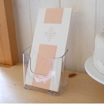 HY A6 아크릴꽂이 1단 팜플렛거치대 리플렛거치대, 일반